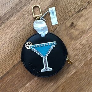 NWT Tory Burch Authentic Martini Coin Case Key Fob